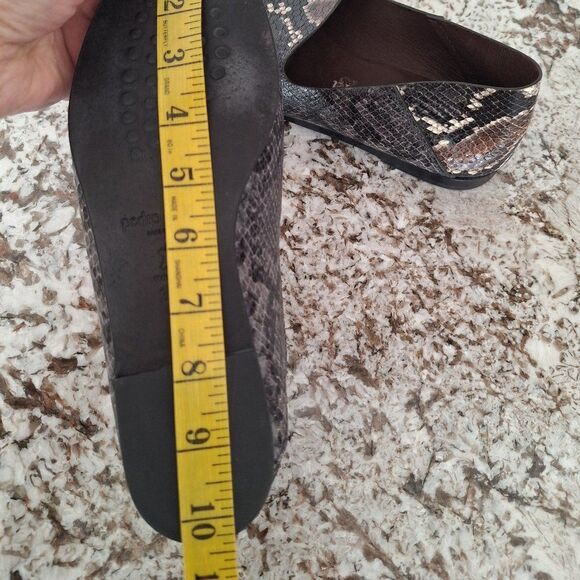 Pedro Garcia Brown Leather snike print Loafers  Size 38.5 - Picture 8 of 9